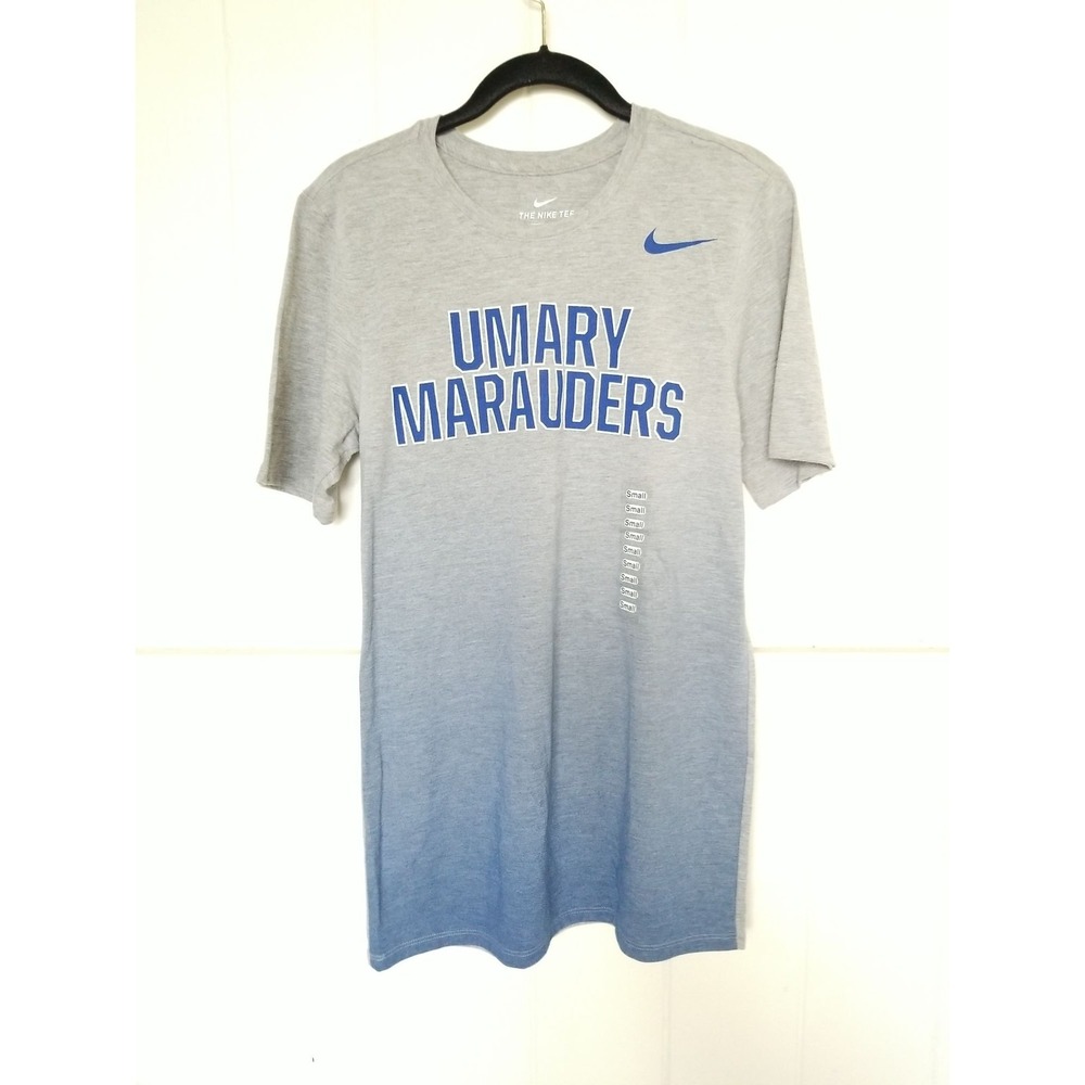 NEW - Nike Shirt UMARY MARAUDERS Spell Out Men's Small Gradient Graphic Gray SS